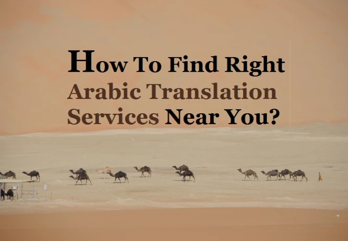 Find Right Arabic Translation Services